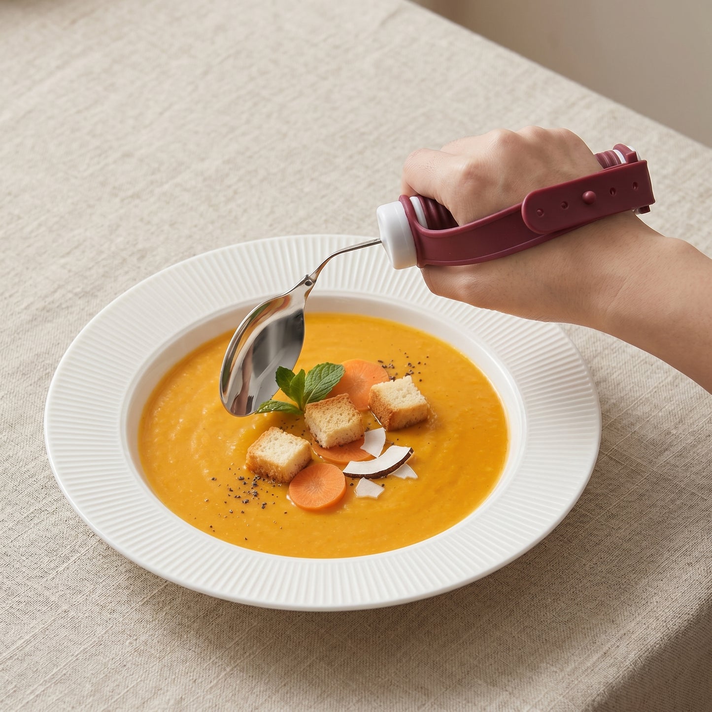 Steady Adaptive Utensils — Weighted & Bendable Dining Set (4-Piece)